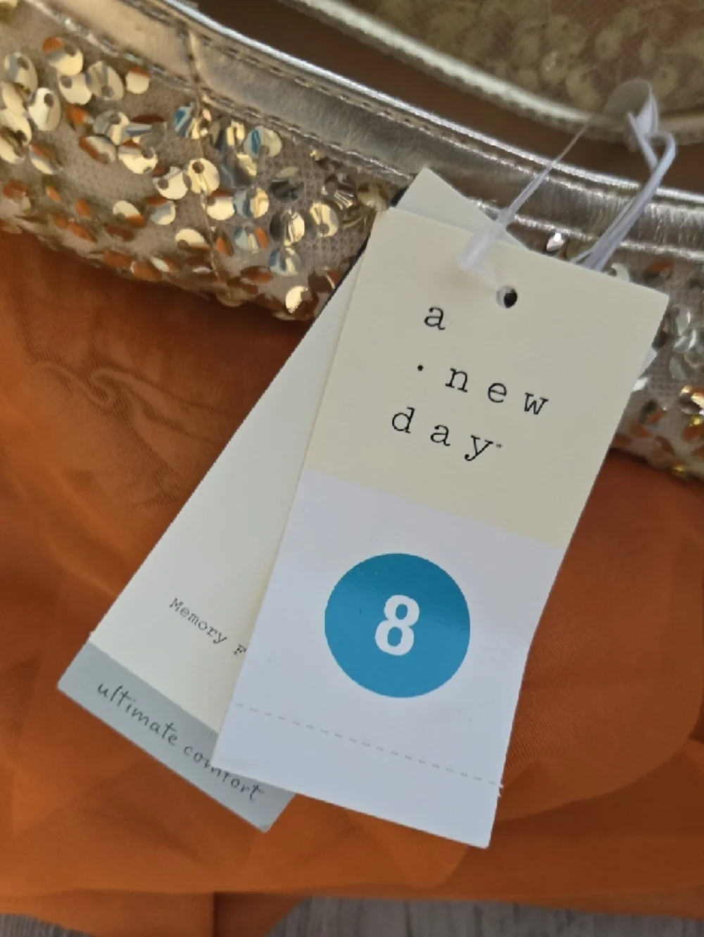 a new day Gold Crystal-Embellished Slip-On Flats - Picture 2 of 4